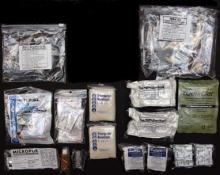 USMC IFAK Combat Medical Kit in zippered freezer bag